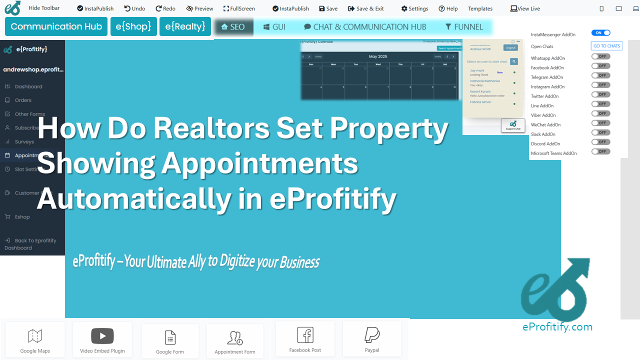 How Do Realtors Set Property Showing Appointments Automatically in eProfitify